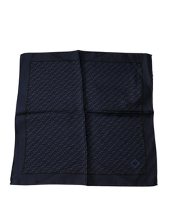 Dark Blue Fantasy Square Handkerchief Scarf Dolce & Gabbana