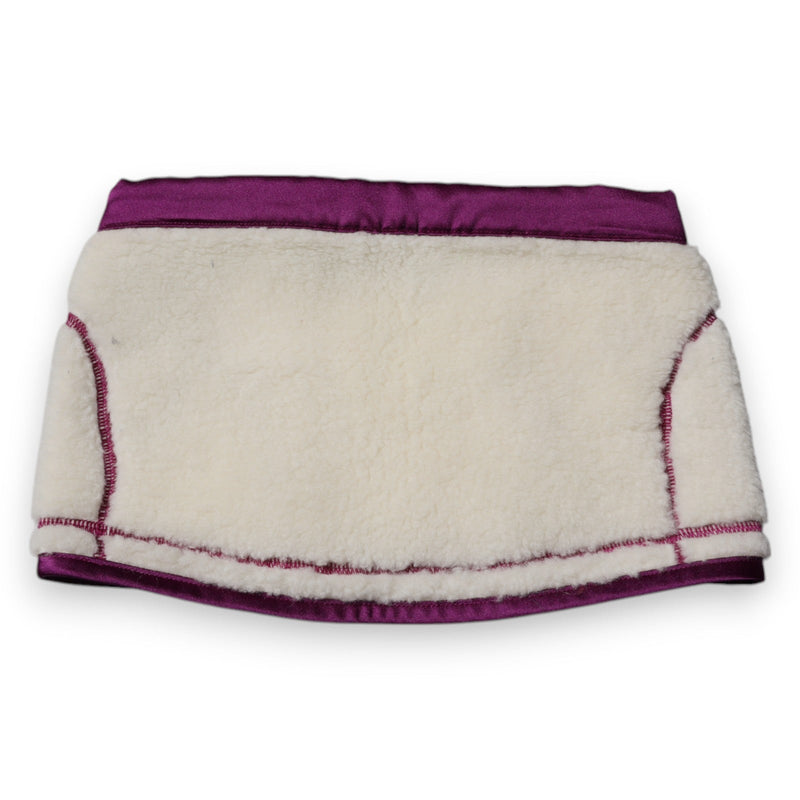 White Purple Cashmere Fleece Neck Warmer Scarf Dolce & Gabbana