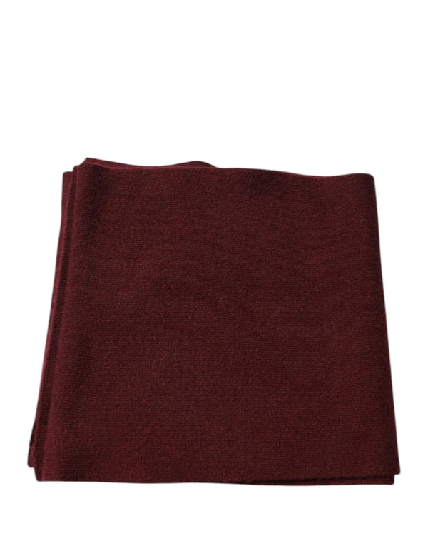 Maroon Cashmere Skinny Neck Wrap Scarf Dolce & Gabbana