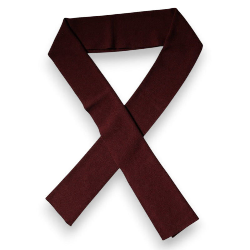 Maroon Cashmere Skinny Neck Wrap Scarf Dolce & Gabbana