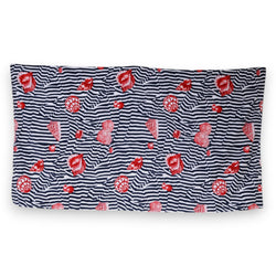 Multicolor Stripes Seashells Beach Towel Dolce & Gabbana