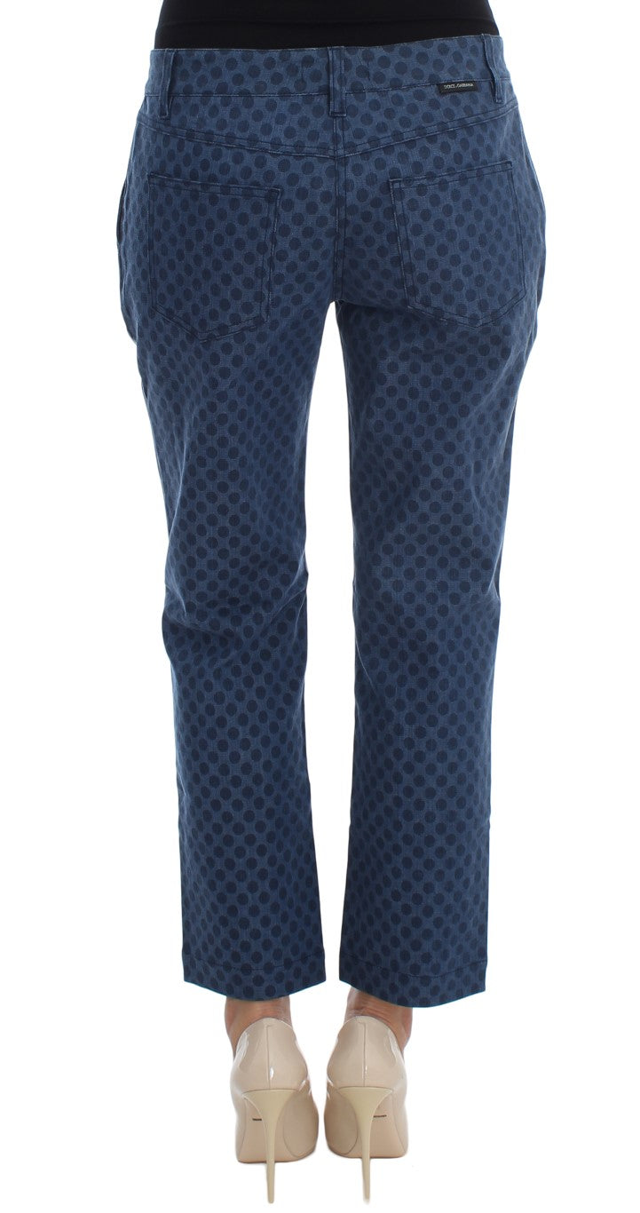 Polka Dotted Capri Stretch Jeans Dolce & Gabbana