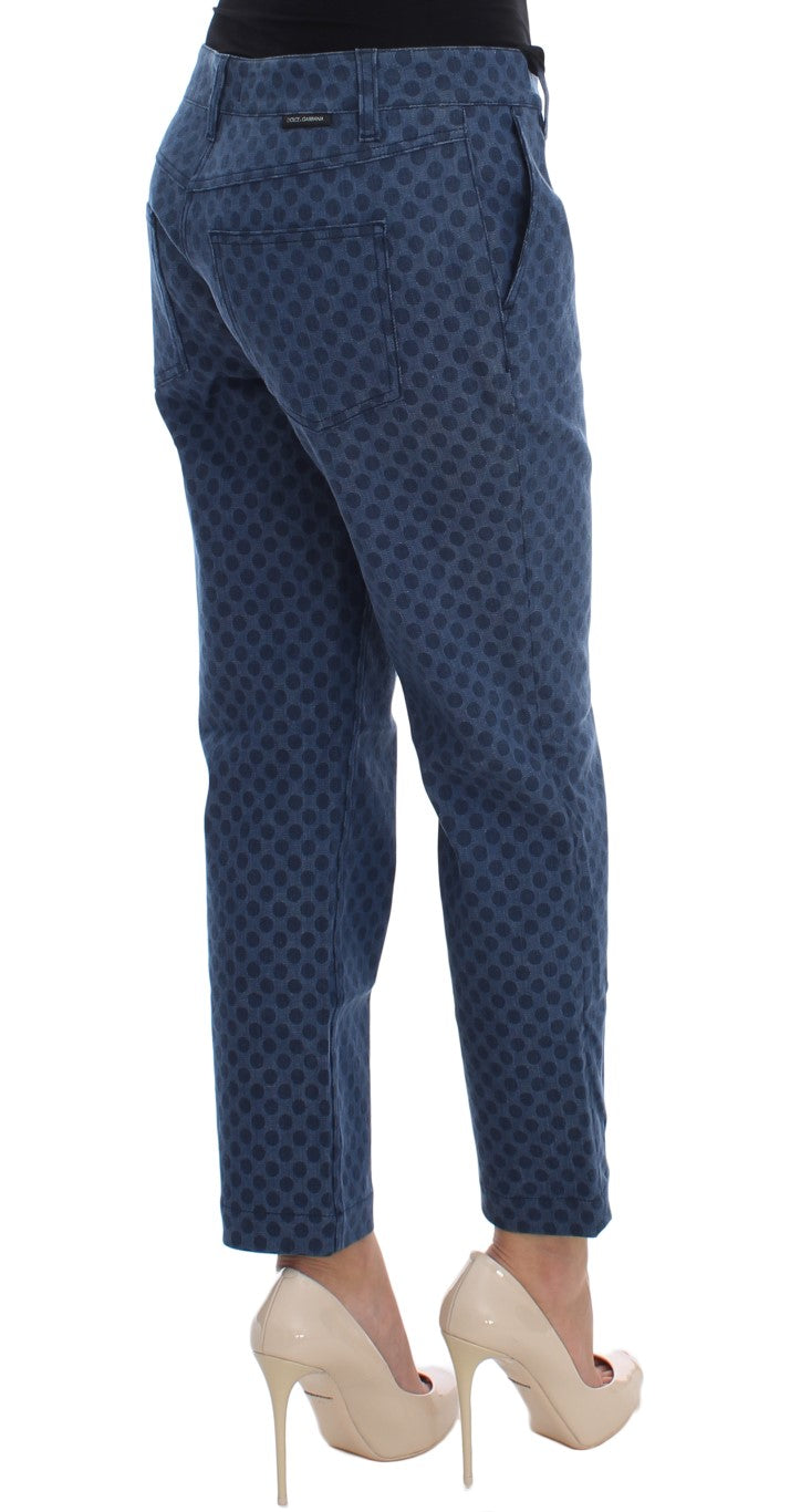 Polka Dotted Capri Stretch Jeans Dolce & Gabbana