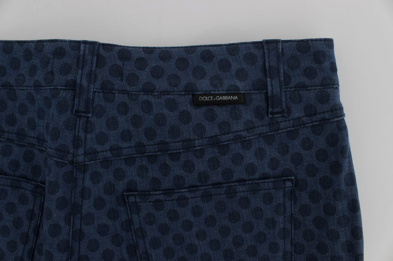 Polka Dotted Capri Stretch Jeans Dolce & Gabbana