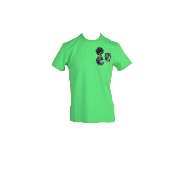 Green Cotton T-Shirt Bikkembergs