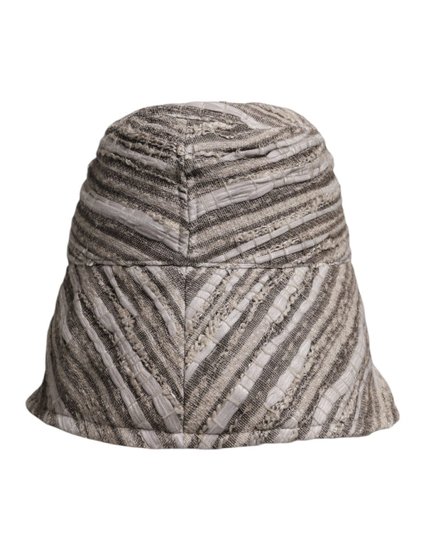 Multicolor Stripes Cotton Bucket Cap Dolce & Gabbana