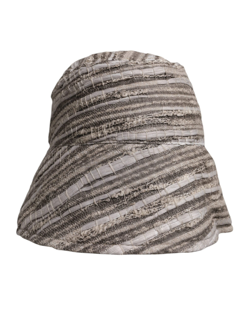 Multicolor Stripes Cotton Bucket Cap Dolce & Gabbana