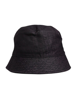 Black Wide Brim Nylon Bucket Hat Dolce & Gabbana
