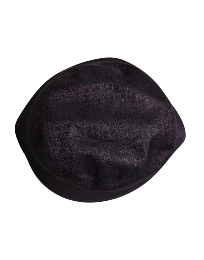 Black Wide Brim Nylon Bucket Hat Dolce & Gabbana