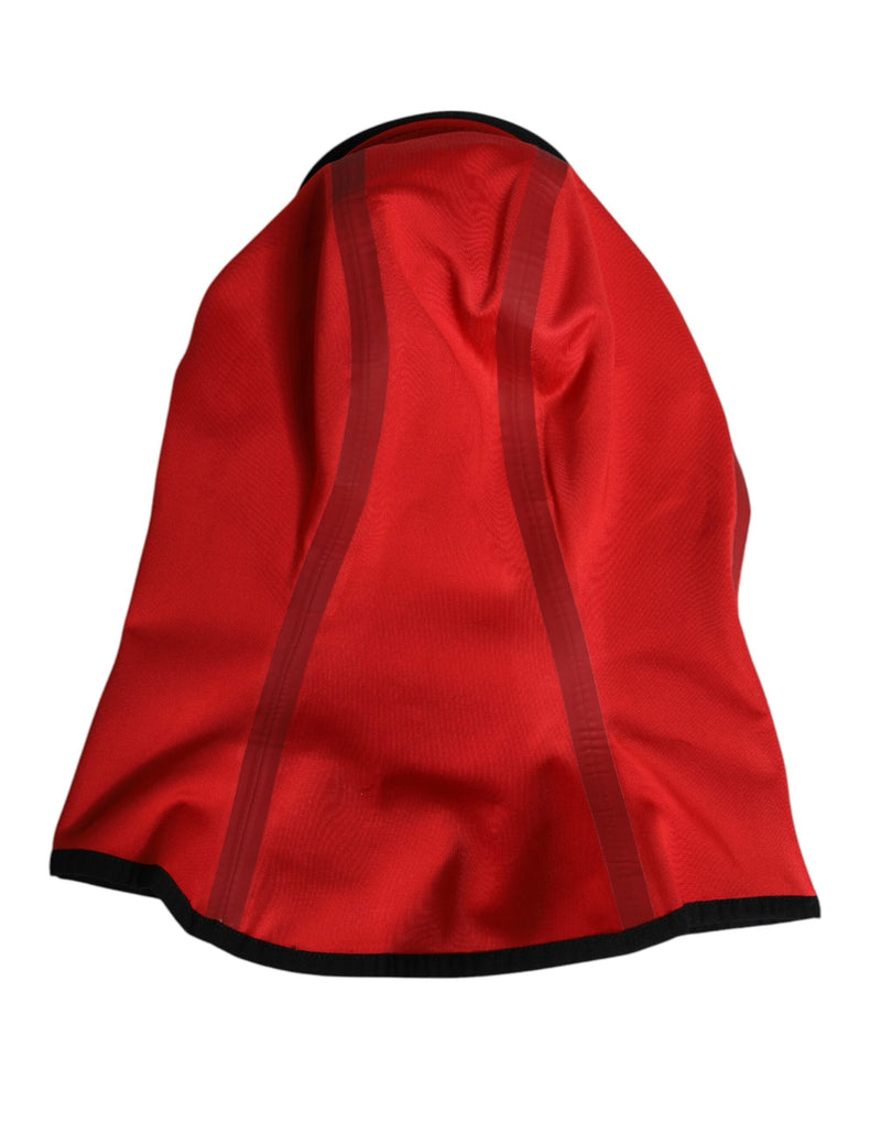 Red Logo Polyester Wide Brim Balaclava Hat Dolce & Gabbana