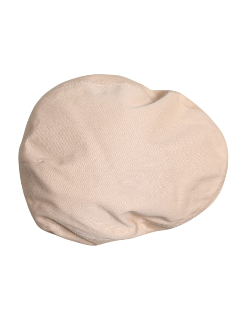 Beige Cotton Newsboy Capello Cabbie Hat Dolce & Gabbana