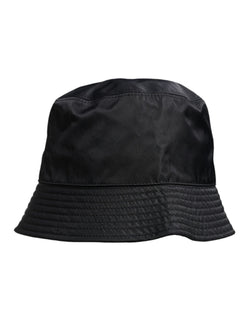 Black Cotton Wide Brim Bucket Hat Dolce & Gabbana