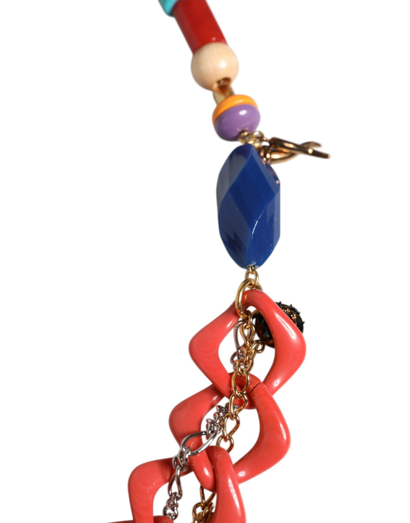 Multicolor Embellished Waist Chain Belt Dolce & Gabbana