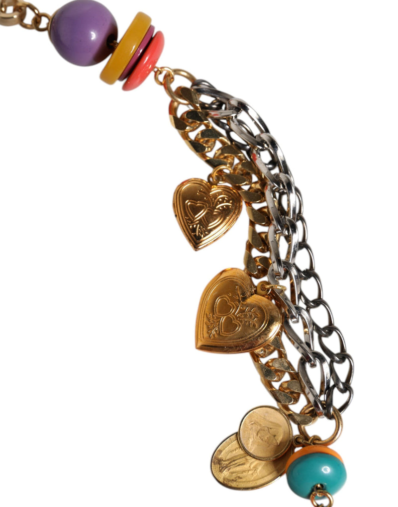 Multicolor Embellished Waist Chain Belt Dolce & Gabbana