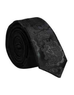 Dark Green Floral Silk Adjustable Necktie Tie Dolce & Gabbana