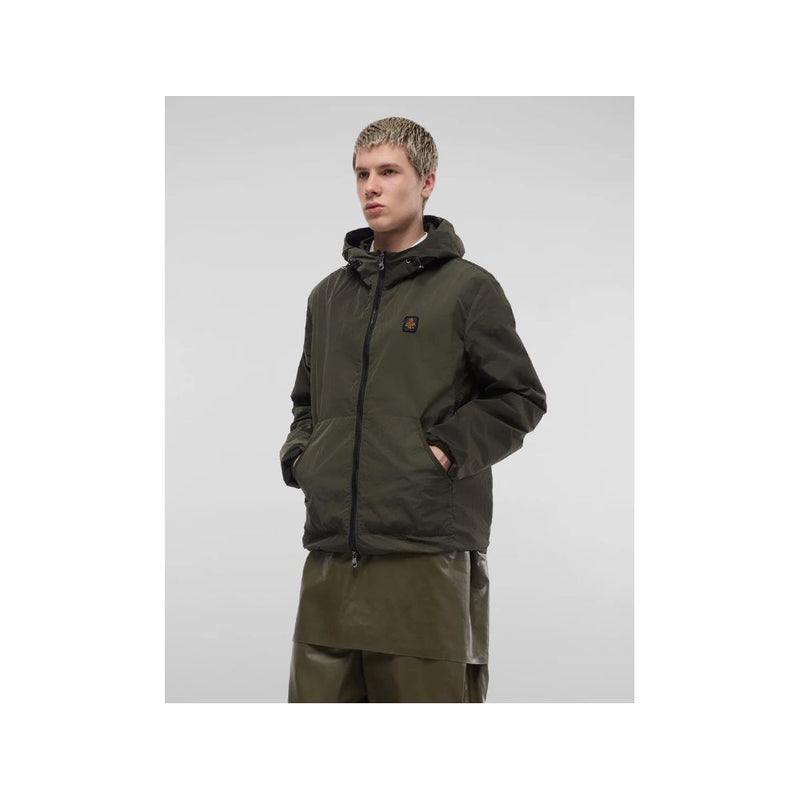 Green Polyamide Men's Jacket Refrigiwear