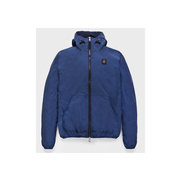 Blue Polyamide Men's Jacket Refrigiwear