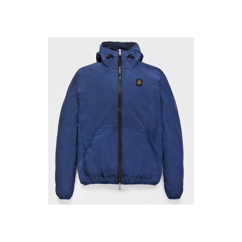 Blue Polyamide Men's Jacket Refrigiwear