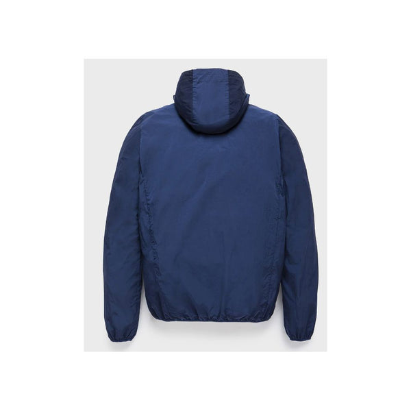 Blue Polyamide Men's Jacket Refrigiwear