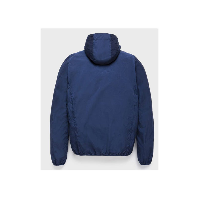 Blue Polyamide Men's Jacket Refrigiwear