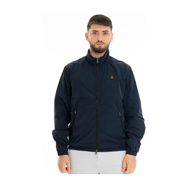 Blue Polyamide Men's Jacket Refrigiwear
