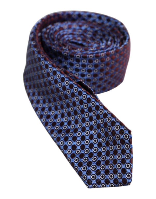 Multicolor Circles Silk Adjustable Necktie Tie Dolce & Gabbana