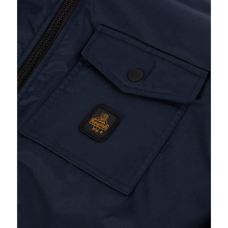 Blue Polyamide Men Jacket Refrigiwear