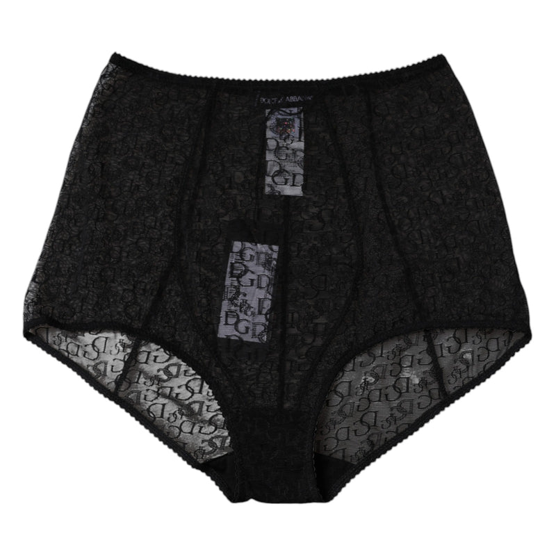 Black Logo Girdle High Waist Panty Underwear Dolce & Gabbana