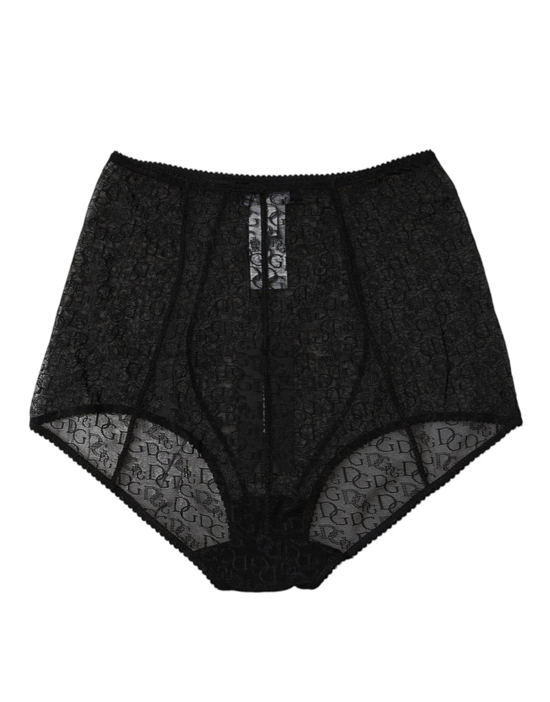 Black Logo Girdle High Waist Panty Underwear Dolce & Gabbana
