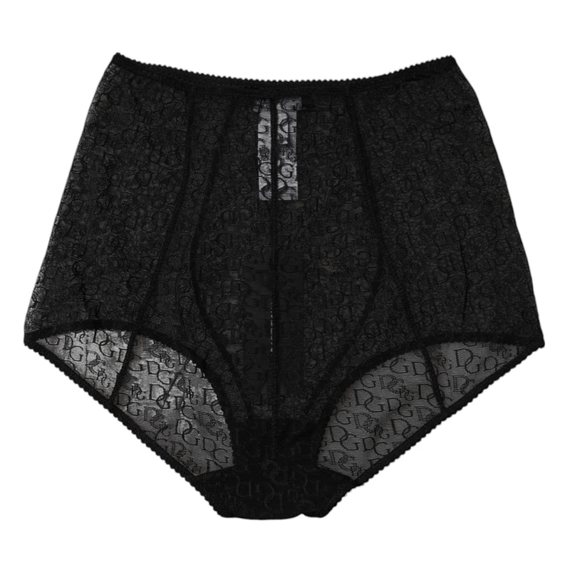 Black Logo Girdle High Waist Panty Underwear Dolce & Gabbana