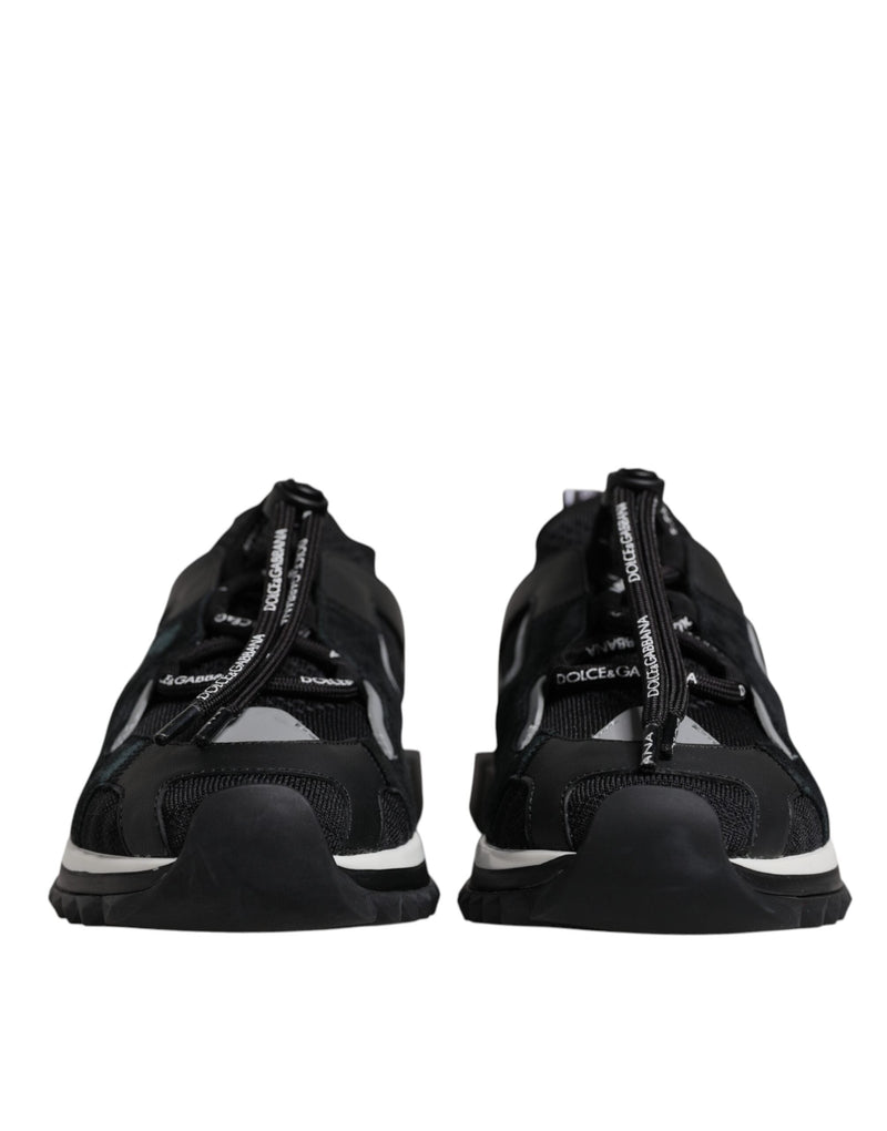 Black Mesh Sorrento Trekking Sneakers Shoes Dolce & Gabbana
