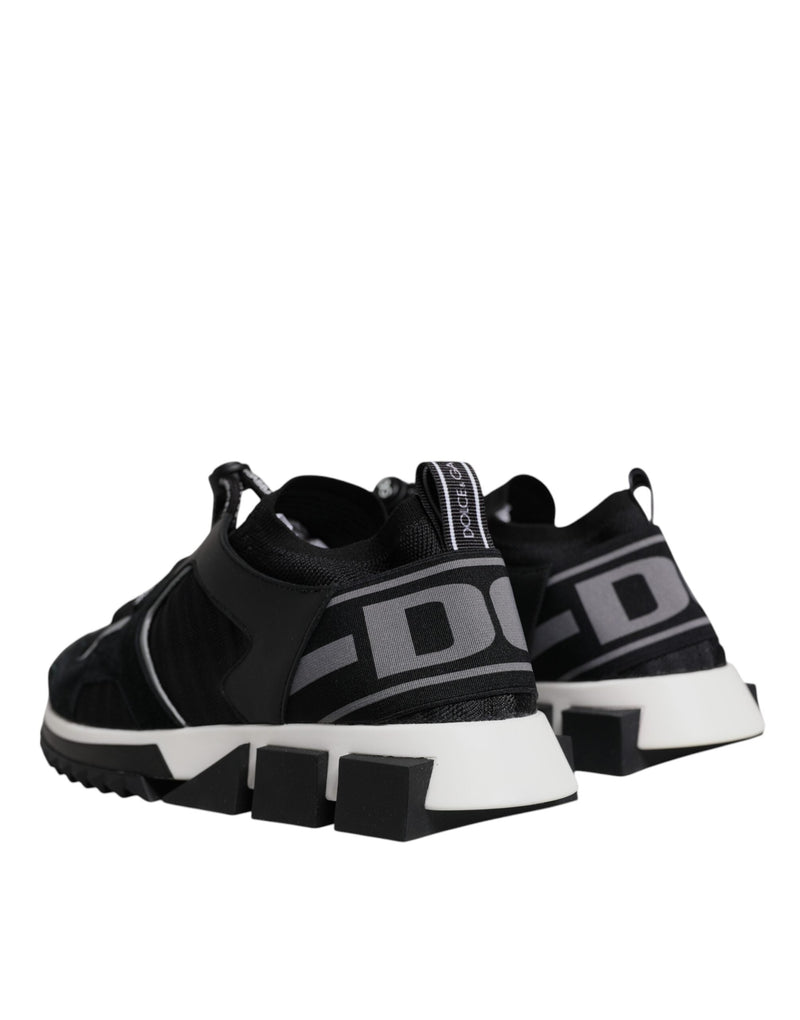 Black Mesh Sorrento Trekking Sneakers Shoes Dolce & Gabbana
