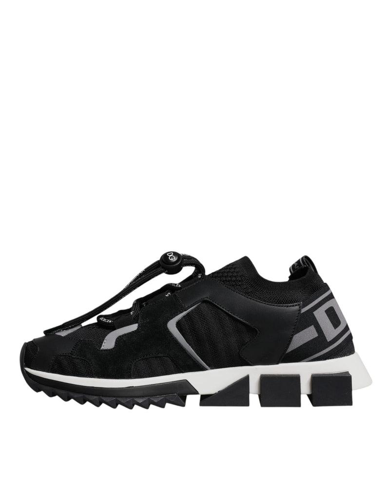 Black Mesh Sorrento Trekking Sneakers Shoes Dolce & Gabbana