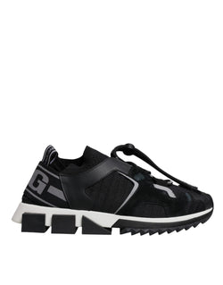 Black Mesh Sorrento Trekking Sneakers Shoes Dolce & Gabbana