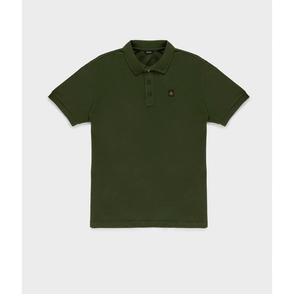 Green Cotton Polo Shirt Refrigiwear