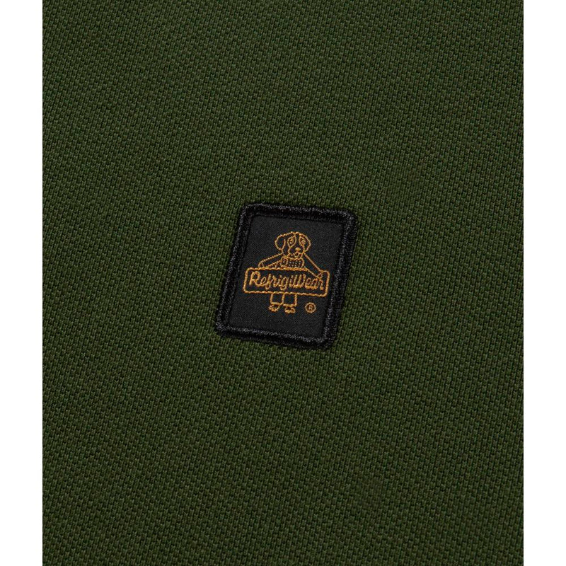 Green Cotton Polo Shirt Refrigiwear