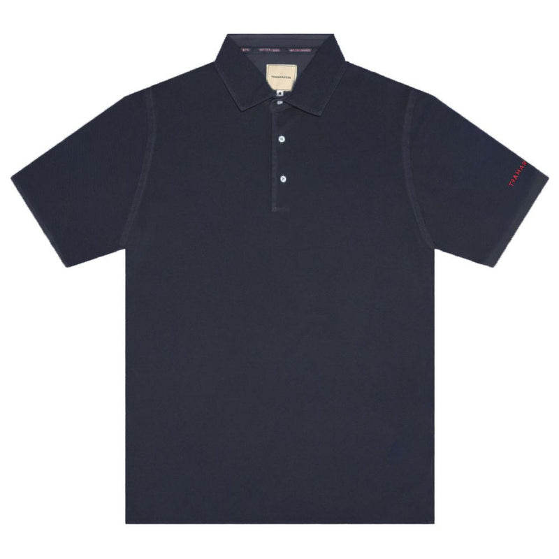 Blue Cotton Polo Shirt Tramarossa
