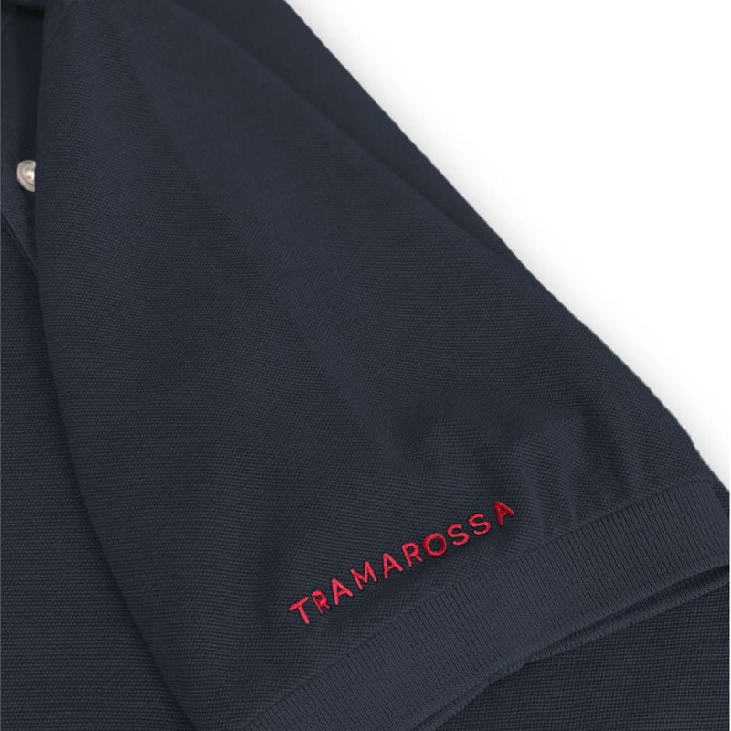 Blue Cotton Polo Shirt Tramarossa