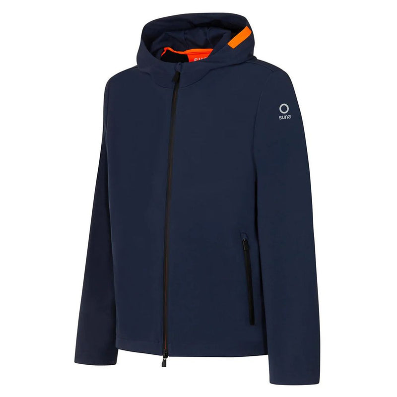 Blue Polyester Jacket Suns
