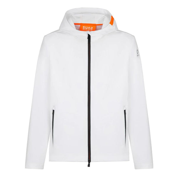 White Polyester Jacket Suns
