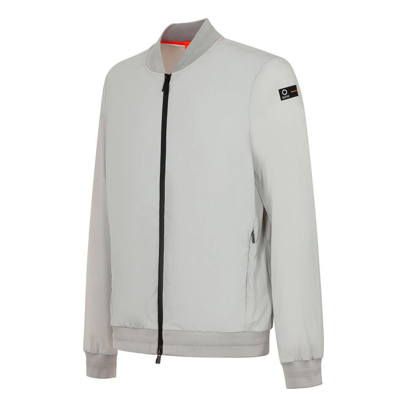 Gray Nylon Jacket Suns