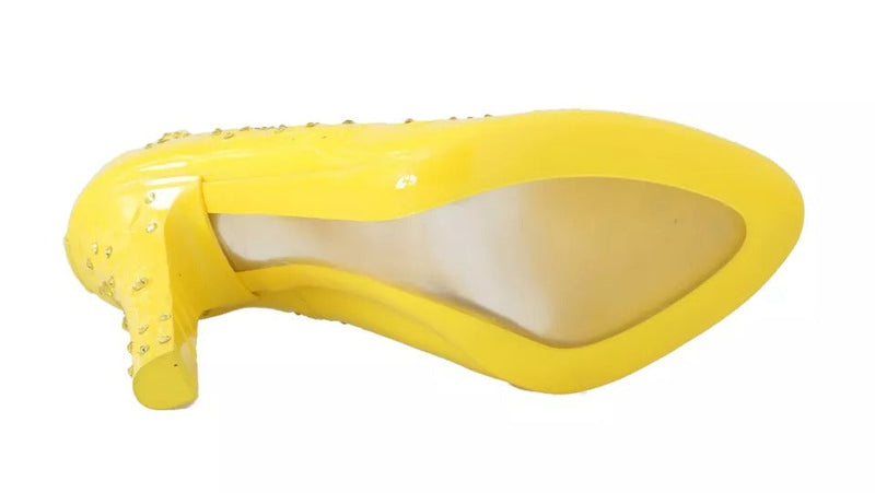 Yellow Crystal Heels CINDERELLA Shoes Dolce & Gabbana