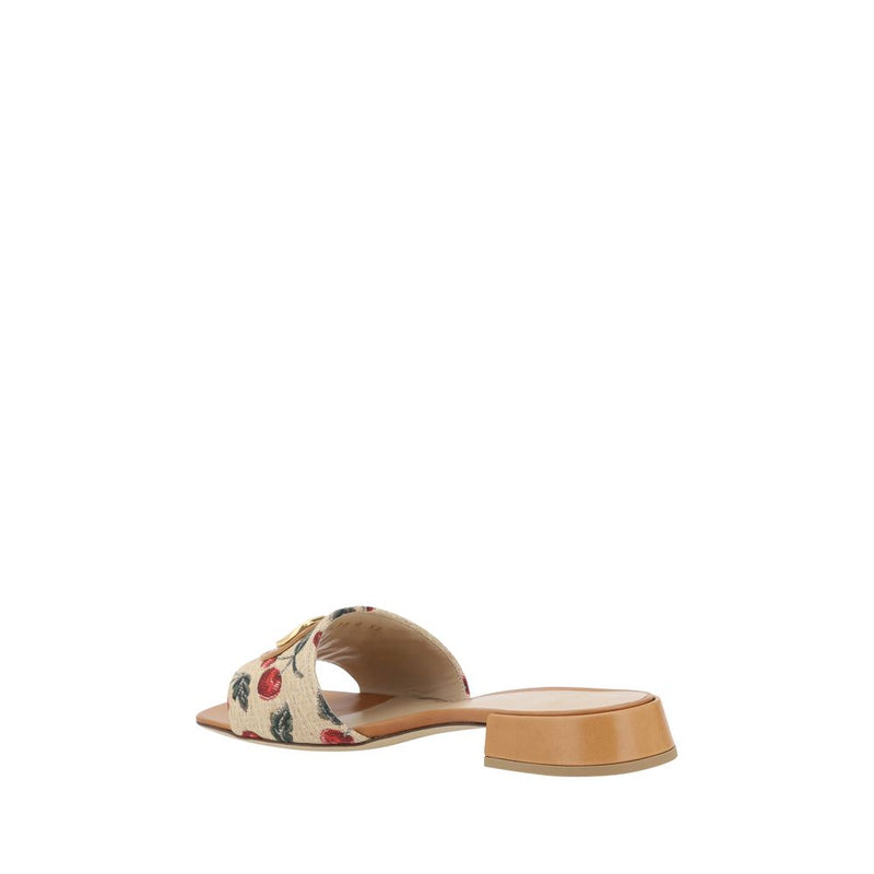 Cherry jacquard fabric Sandals Valentino Garavani