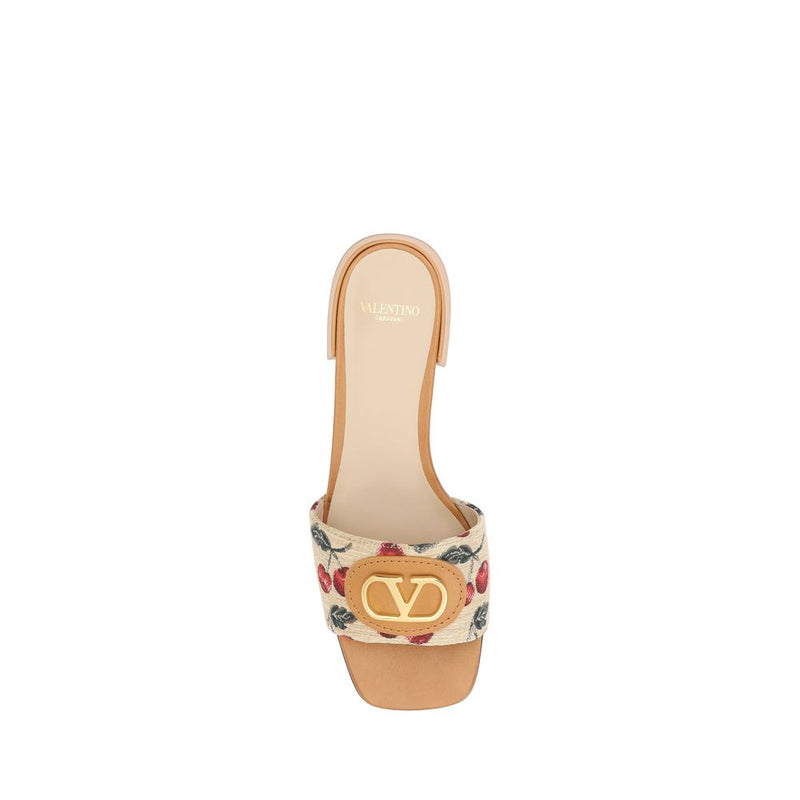 Cherry jacquard fabric Sandals Valentino Garavani
