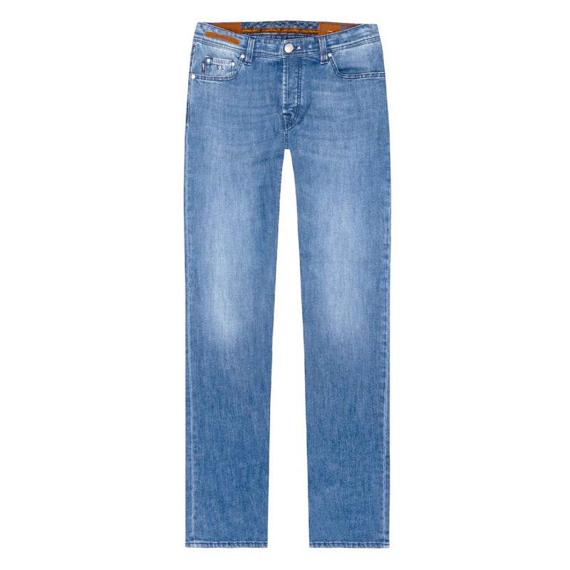 Blue Cotton Jeans & Pant Tramarossa