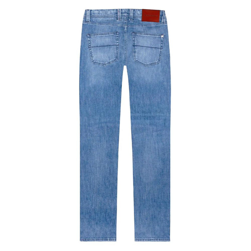 Blue Cotton Jeans & Pant Tramarossa