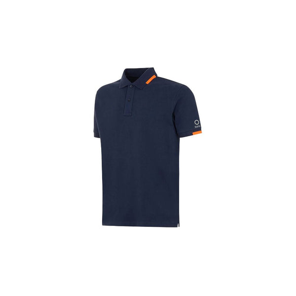 Blue Cotton Polo Shirt Suns