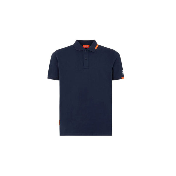 Blue Cotton Polo Shirt Suns