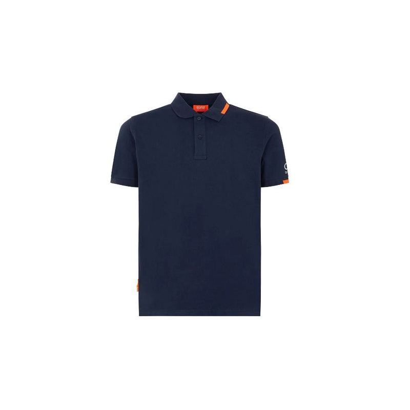 Blue Cotton Polo Shirt Suns