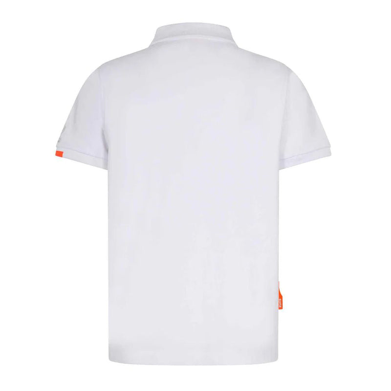 White Cotton Polo Shirt Suns